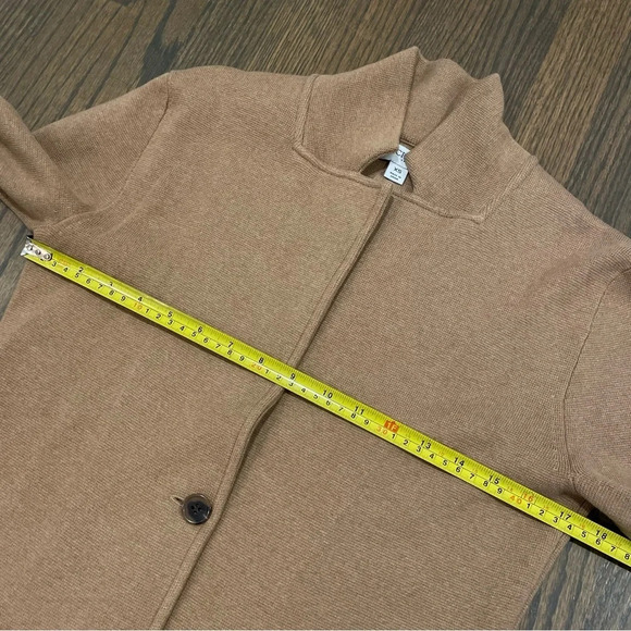 J. CREW Fall 2020 Sweater Blazer Heather Acorn 2 Button Front Closure size XS - Picture 8 of 12